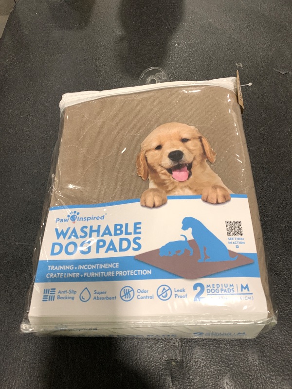 Photo 1 of Paw Inspired Washable Pee Pads for Dogs (2 Pack) | Leakproof, Non-Slip Reusable Puppy Pads for Potty Training, Whelping, Waterproof Mat (32x30 Size, Pack of 2)