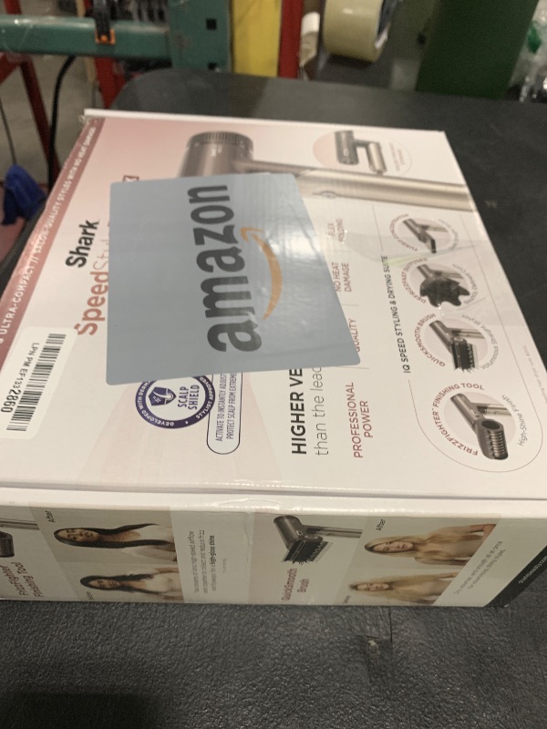 Photo 1 of Shark SpeedStyle Pro Flex Professional Performance High-Velocity Hair Dryer System with Scalp Shield & IQ Speed Styling and Drying Suite, Lightweight, Ionic, No Heat Damage, Mocha Silver, HD542