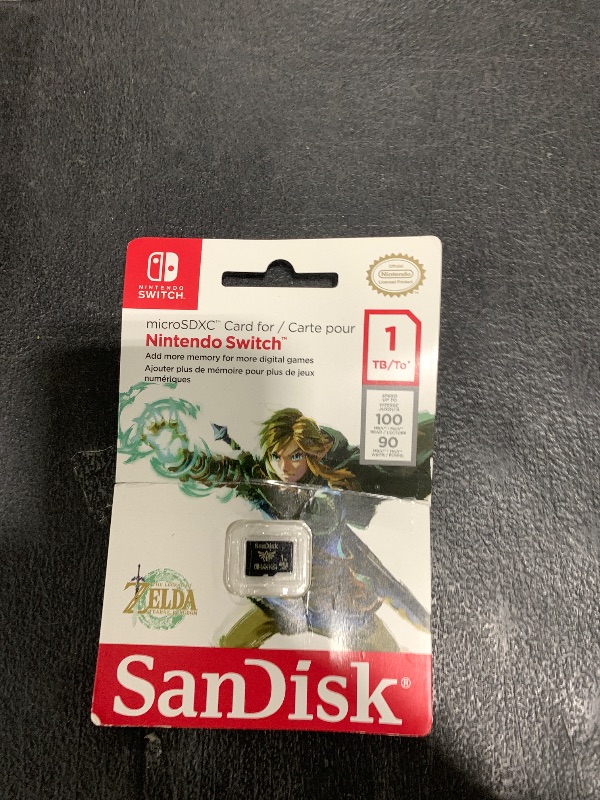Photo 1 of SanDisk 1TB microSD-Card Licensed for Nintendo-Switch - Made for Nintendo Switch 1, OLED, and Lite - SDSQXAO-1T00-GN6ZN