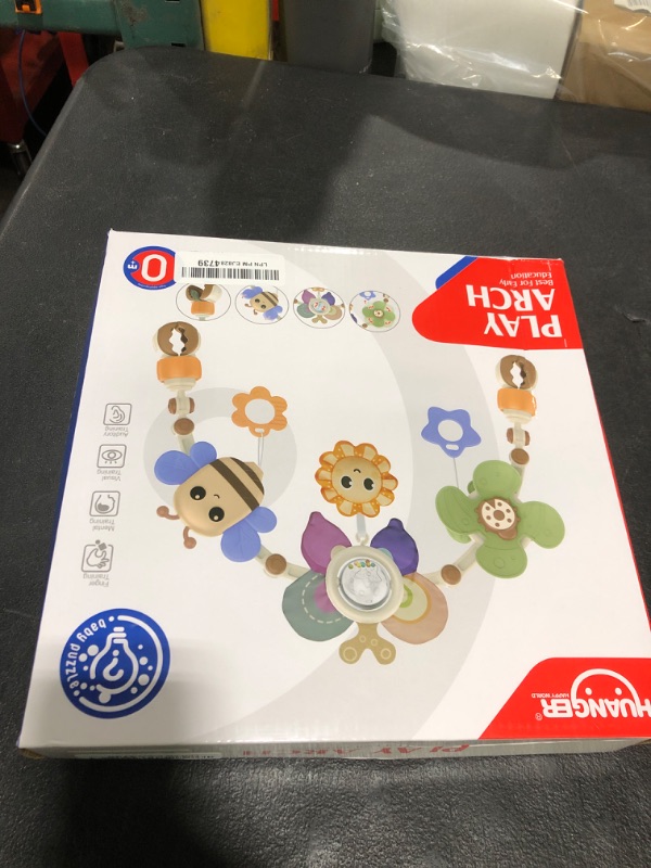 Photo 1 of qesfir Adjustable Baby Stroller Arch Toys - Car Seat Toys Play Arch Crib Bassinet Toy Activity Arch with Fascinating Toy for Stimulating Baby's Senses Developing Motor Skills Infants Toddlers Gifts