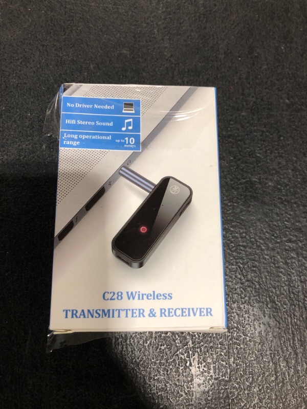 Photo 1 of JXTZ Aux Bluetooth 5.0 Adapter for Car, 2 in 1 Wireless Bluetooth Transmitter and Receiver for Headphones Car Home Audio Speaker, Portable 3.5mm Wireless Audio Receiver, Hands-Free Call