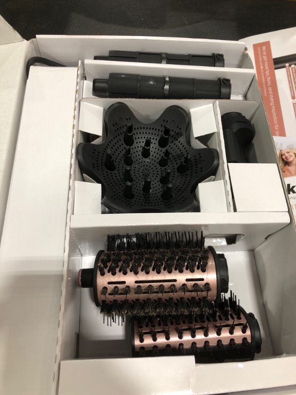Photo 1 of Shark Hair Dryer | FlexStyle Hair Styling System | Portable & Powerful Blow Dryer Brush | Hair Curler & Volumizer | 6 Styling Tools Included | Best for All Hair Types | Black | HD440BK
