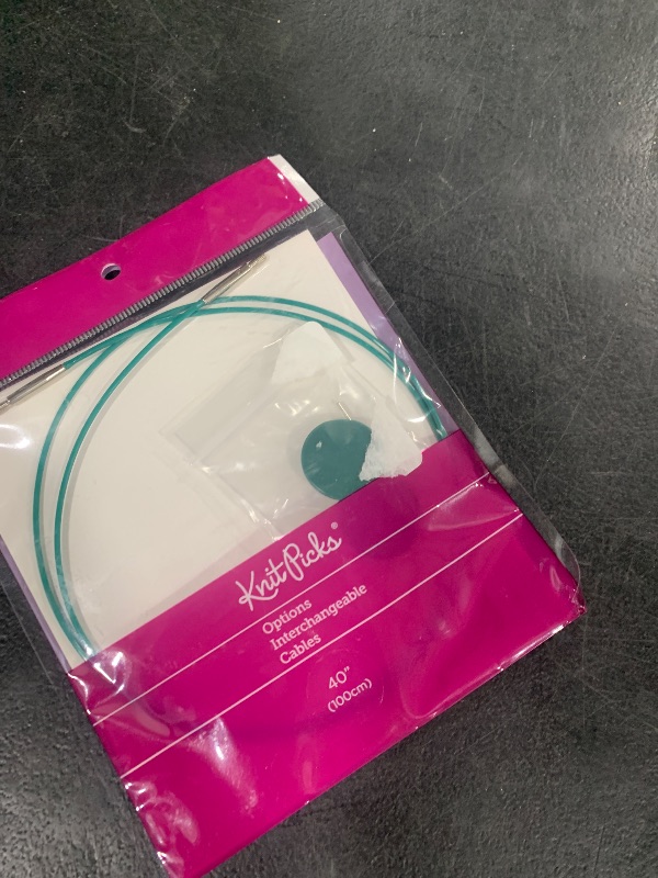 Photo 1 of Knit Picks Options Interchangeable Circular Knitting Needle Cable - 40" Green