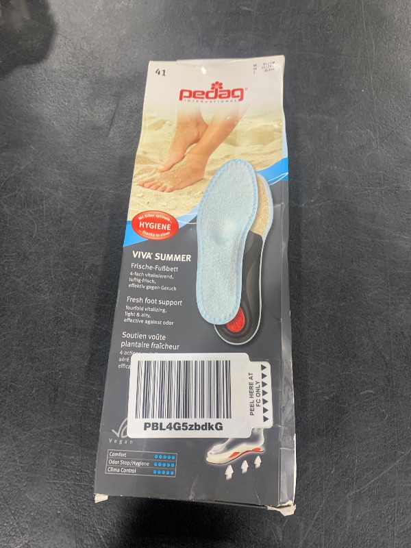 Photo 1 of Pedag Viva Summer (Vitality) Warm Weather Orthotic w/Semi-Rigid Arch, Met & Heel Pad, US W11/M8/EU41