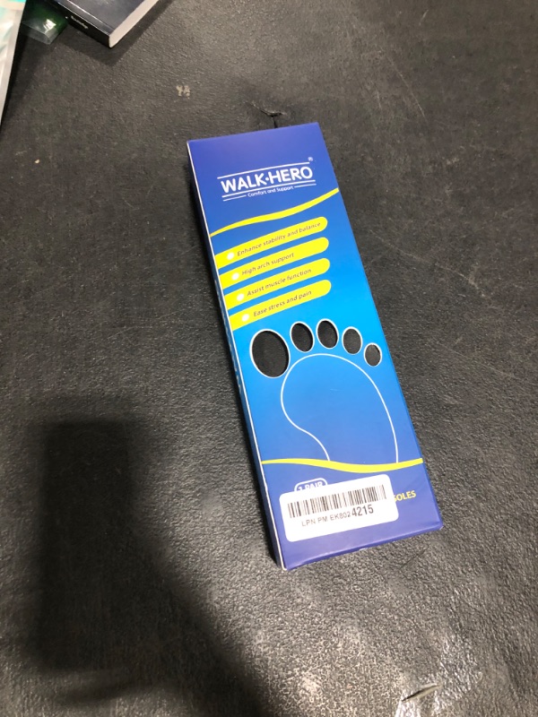 Photo 1 of Plantar Fasciitis Feet Insoles Arch Supports Orthotics Inserts Relieve Flat Feet, High Arch (Mens 7-7 1/2 | Womens 9-9 1/2)