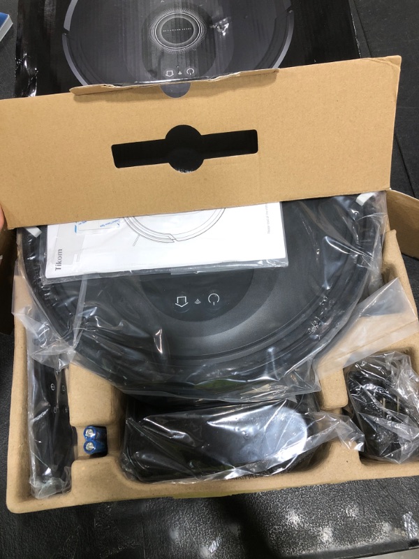 Photo 1 of Tikom Robot Vacuum and Mop Combo, 5000Pa Robotic Vacuum Cleaner, 150 Min Max, App & Remote Control, Ideal for Hard Floor, Carpet, Pet Hair, Self-Charge(G8000 Max)