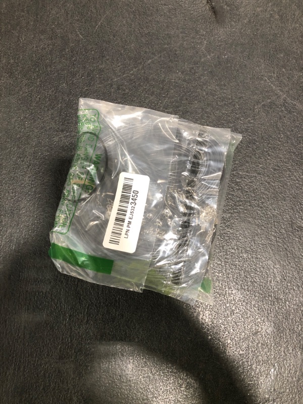 Photo 1 of 100Pcs Premium Leather Necklace Chains Bracelet Cord with Clasps for Pendants, Bulk Waxed Rope Necklace String, Black , 18" for Jewelry Making Supplies, 1.5mm DHOOZ