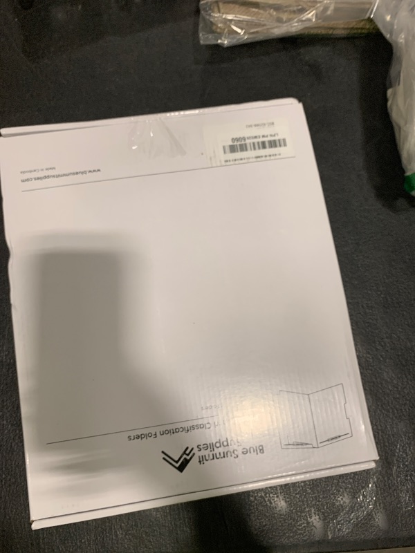 Photo 1 of 10 Dark Blue Classification Folders - 1 Divider - 2 Inch Tyvek Expansions - Durable 2 Prongs Designed to Organize Standard Medical Files, Office Reports - Letter Size, Dark Blue, 10 Pack