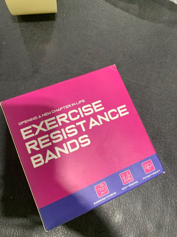 Photo 1 of Resistance Bands for Working Out, Exercise Bands for Physical Therapy, Stretch, Recovery, Pilates, Rehab, Strength Training and Yoga Starter Set