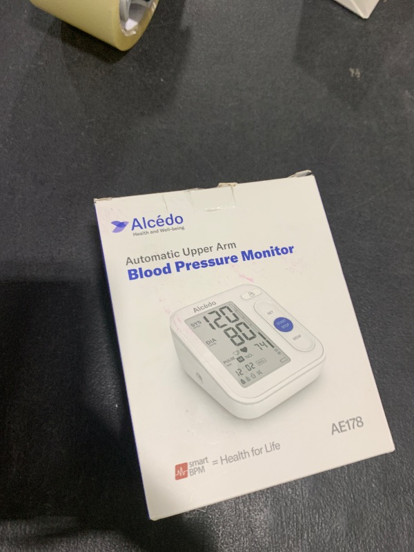 Photo 1 of Alcedo Blood Pressure Monitor for Home Use, Automatic Digital BP Machine with Large Cuff for Upper Arm (Backlit Large Screen)