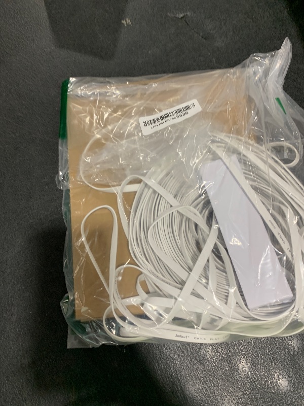 Photo 1 of Jadaol Cat 6 Ethernet Cable 100 ft, Outdoor & Indoor 10Gbps Support Cat8 Cat7 Network, Flat RJ45 Internet LAN Computer Patch Cable for Router, Modem, Switch, Gaming Consoles, Streaming Devices, White