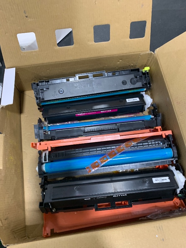 Photo 1 of 206X Toner Cartridges 4 Pack High Yield (with Chip) Compatible Replacement for HP 206X 206A for Color Laserjet Pro MFP M283fdw M283cdw M283fdn M282nw Pro M255dw M255nw M283 M255 Printer W2110X W2110A