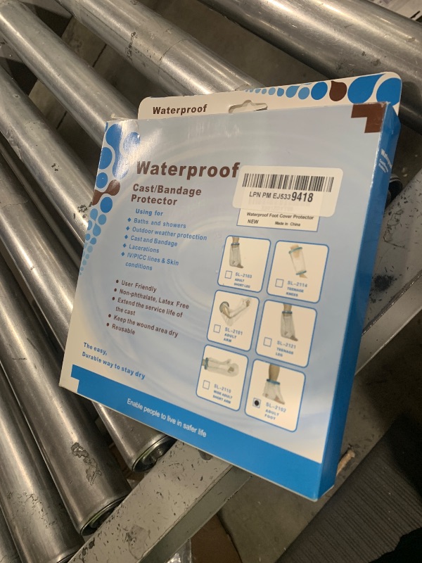 Photo 1 of 100% Waterproof Foot Cast Cover Wound Protector for Shower Bath, Watertight Cast Bag Covers for Broken Surgery Foot, Wound and Burns - Reusable [2025 Upgrade]