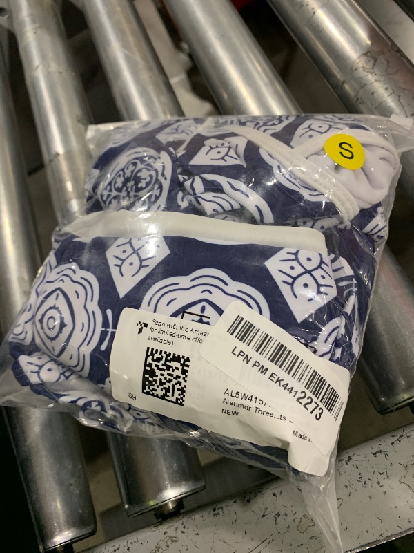 Photo 1 of Aleumdr Three Piece Tankini Swimsuits for Women Athletic Bathing Suits Swim Tank Tops with Sports Bra and Boyshorts Bathing Suits Blue Small