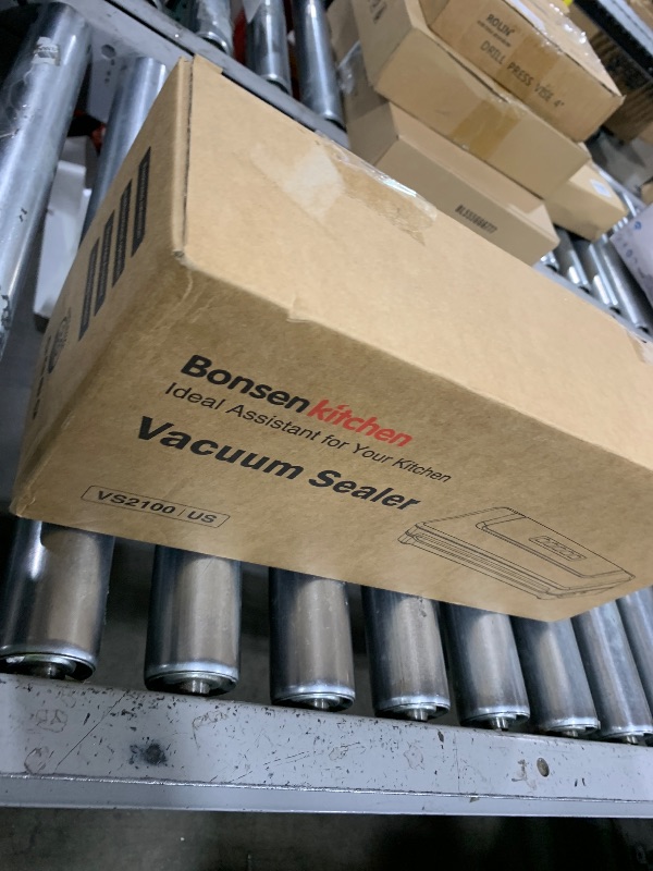 Photo 1 of [Updated 2025] Bonsenkitchen Vacuum Sealer Machine + 40 Vacuum Bags, Fast-Compact/Multi-Functional Food Vacuum Sealer with External Vacuum System, Silver