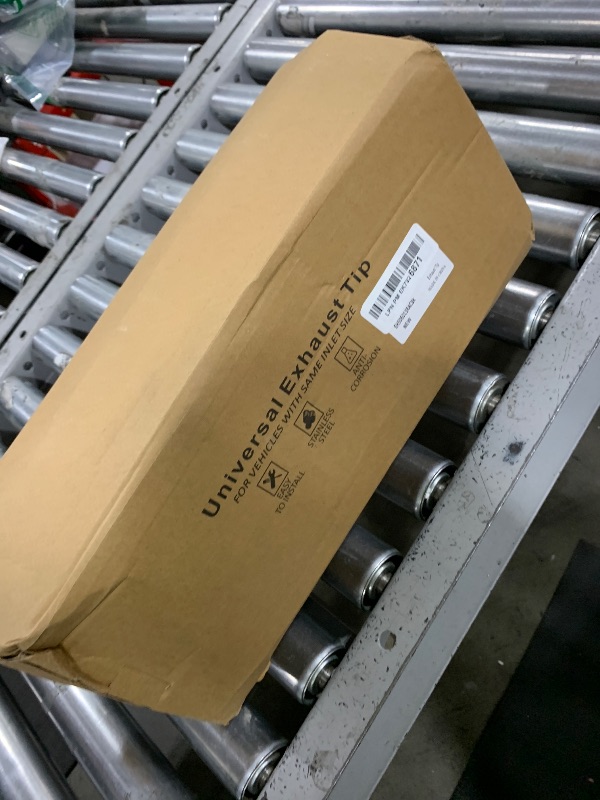 Photo 1 of LCGP 5" Inlet Exhaust Tip, 6" Outlet 15" Long Bolt On Stainless Steel Diesel Exhaust Tailpipe Black