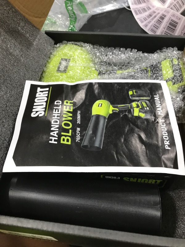 Photo 1 of SNJORT Electric Cordless Leaf Blower for Patio Cleaning70