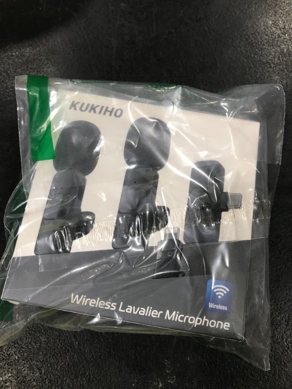 Photo 1 of 2 Pack Wireless Lavalier Microphone for iPhone iPad and Android Phone, Lapel Mic Plug and Play Wireless Mic Noise Reduction Mini Microphone for Video Recording Interview Podcast Vlog YouTube Tiktok