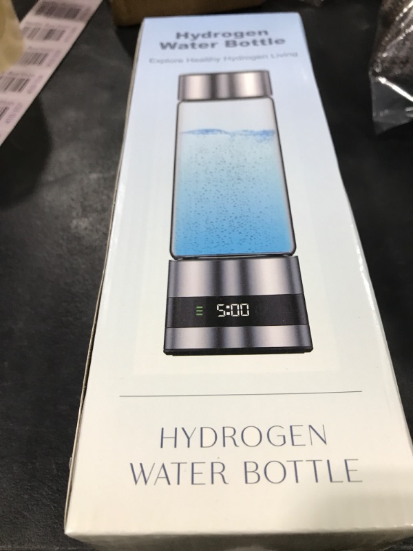 Photo 1 of snawowo Glass Hydrogen Water Bottle Generator 16oz/460ml- 2500+PPB Concentration SPE/PEM Technology - Enhanced Vitality Improving Health |Food-grade |LED Display |Type-C Charging for Daily Use or Gift