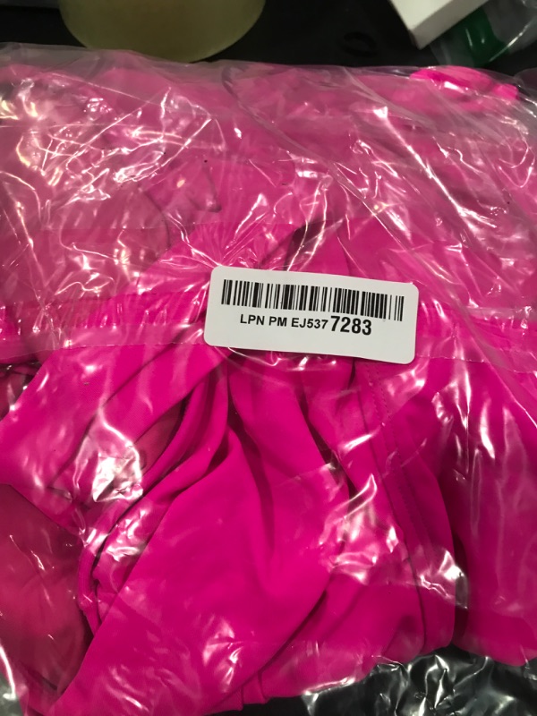 Photo 1 of Aqua Eve Plus Size Two Piece Swimsuits for Women Tankini Bathing Suits Flowy Swim Dress with Shorts Hot Pink 16W