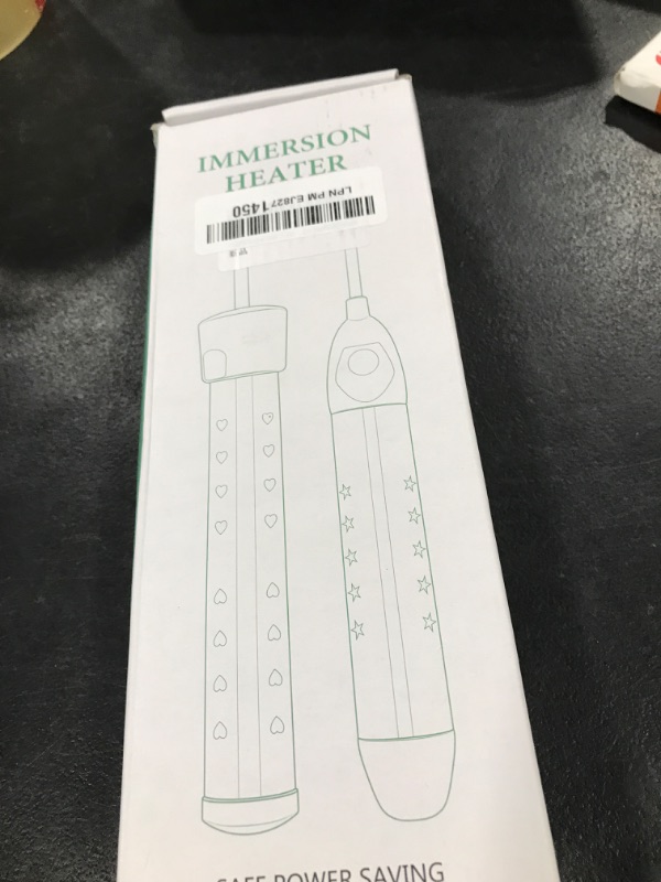 Photo 1 of Immersion Water Heater,with 304 Stainless Steel Cover Intelligent Temperature Control and UL Certification Portable Bucket Heater Heat 5 Gallons of Water in Minutes
