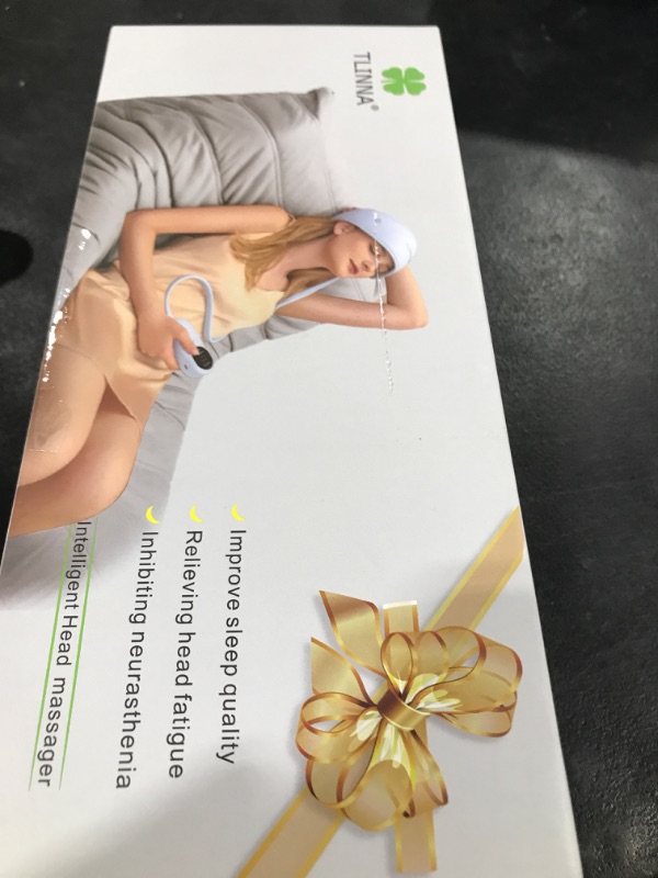 Photo 1 of TLINNA Head Massager,Scalp Massager,Relief Headaches,Fatigue,Stress,Sleep aid,Hangover with Airbag Kneading,Constant Temperature Hot Compress for Head