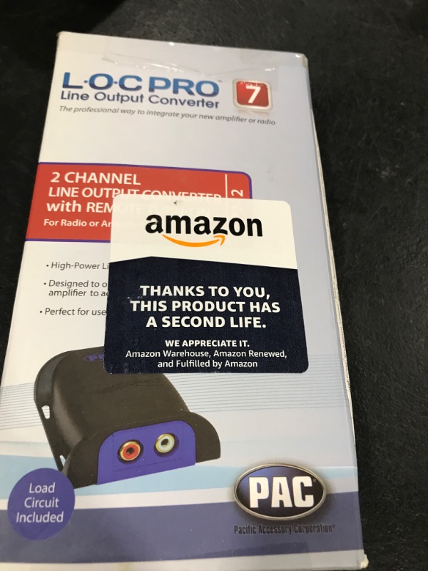 Photo 1 of PAC LP7-2 L.O.C. PRO Series 2-Channel Line Output Converter with Remote Turn On 4in. x 8in. x 1in.