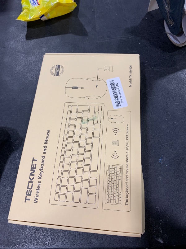 Photo 1 of TECKNET Wireless Keyboard and Mouse Combo, Mini Cordless Computer Keyboard and Mouse Set 2.4GHz, Silent Adjustable 1600 DPI, Quiet Click, Lag-Free for Computer, Laptop, PC, Windows, Mac, Chrome OS