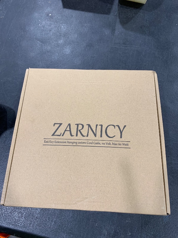 Photo 1 of Zarnicy Plug in Pendant Light Cord Kit - 16Ft Light Bulb Socket with Cord E26/E27 Hanging Lantern Lamp Cable with Switch,Socket Rings, 4 Pack, White