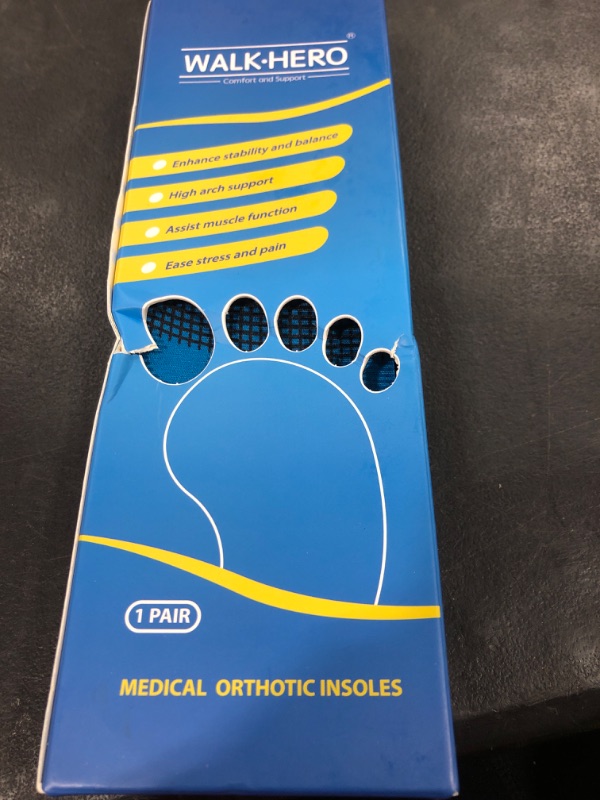 Photo 1 of Inserts Relieve Plantar Fasciitis - Flat Feet Insoles Arch Supports, Orthotic Insoles for Foot Pain Arch Pain Reduce Muscle Fatigue Absorb Shock (Mens 5-5 1/2 | Womens 7-7 1/2)