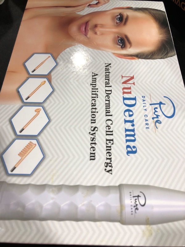 Photo 1 of Pure Daily Care NuDerma Handheld Skin Therapy Wand Machine w/Neon – Anti-Aging - Skin Tightening - Wrinkle Reducing - Dark Circles – Clarifying - Hair & Scalp Stimulator