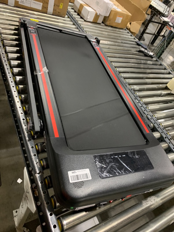 Photo 1 of HiFast Walking Pad Treadmill, 3.0HP Under Desk Treadmills with Handle Bar and Incline, 300lbs Capacity with Removable Desk Workstation, Foldable Treadmill with Remote Control, APP for Home Office