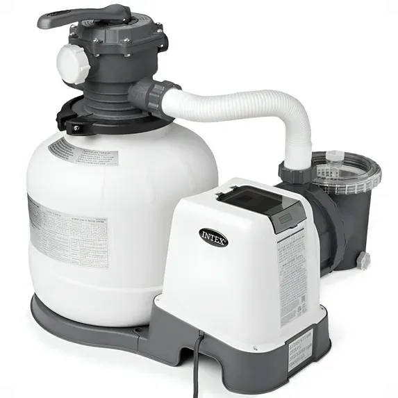 Photo 1 of Intex 26647EG 2800 GPH Sand Filter Pump w/Automatic Timer--- box 1/2
