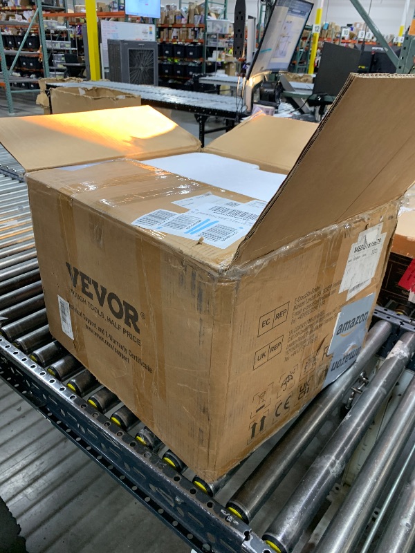 Photo 1 of VEVOR Drain Cleaner Machine 75Ft x 1/2Inch, 370W Drain Cleaning Machine Fits 1 Inch (25mm) to 4 Inch(100mm) Pipes, Portable Electric Drain Auger Cleaner with 8 Cutters, Gloves