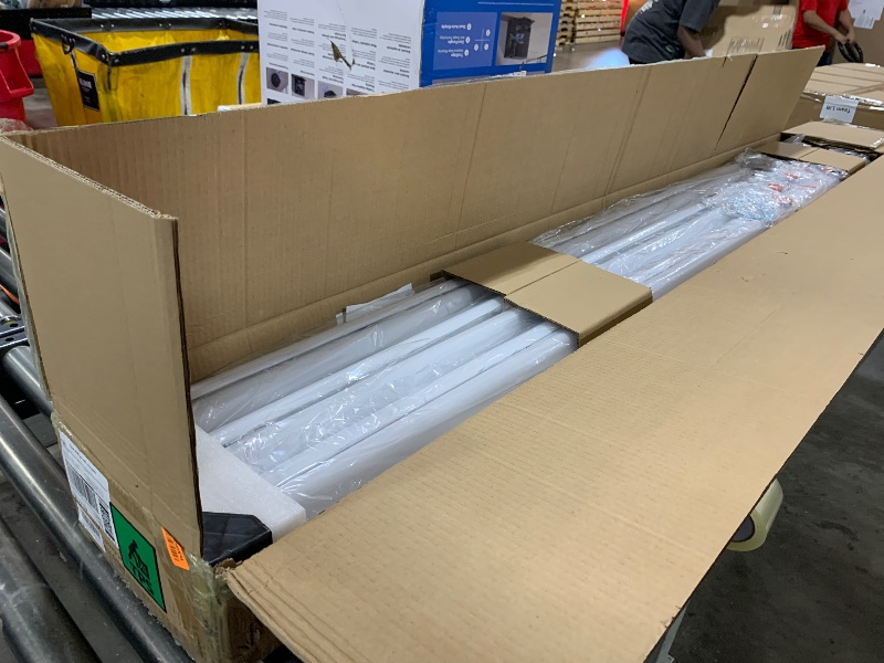 Photo 1 of ANTLUX 8FT LED Shop Light, Ultra Slim LED Wraparound 110W [6-lamp T8 Fluorescent Equiv.], 12500LM, 5000K, Commercial 8 Foot Strip Light, Flush Mount Garage Office Warehouse Ceiling Lighting, 6 Pack