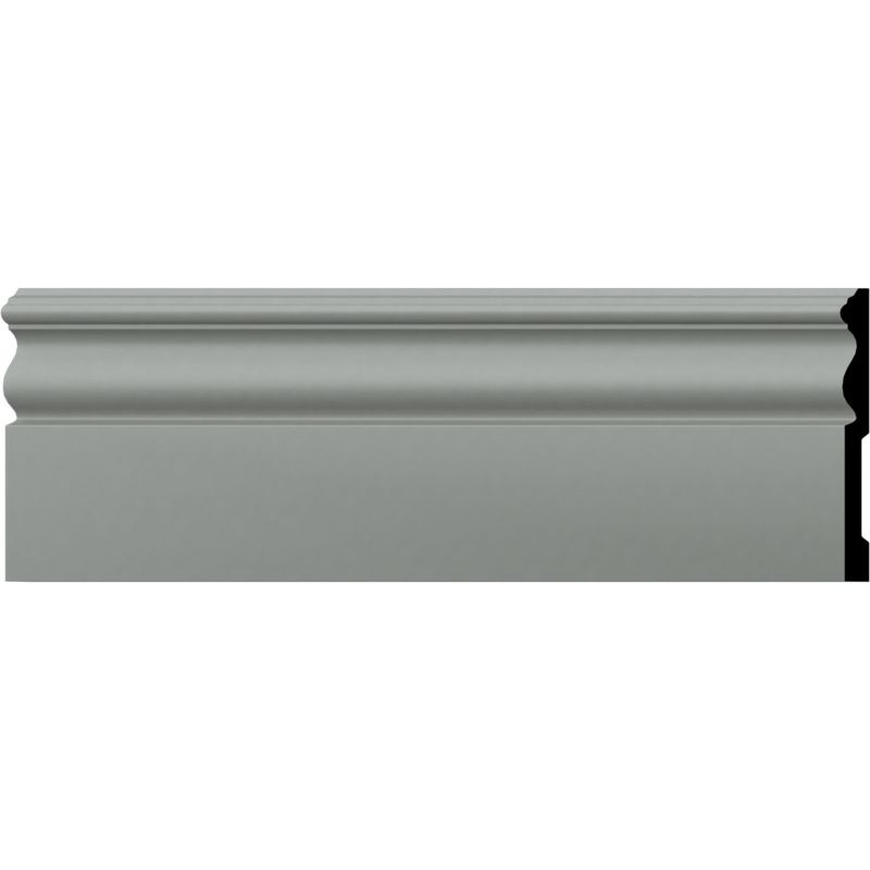 Photo 1 of Endurathane Bradford Baseboard Moulding, 4 3/4"H x 1/2"P x 94 1/2"L, Factory Primed