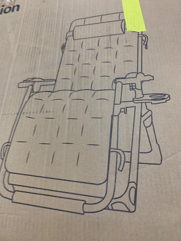 Photo 1 of zero gravity chair with removable cushion --- black 