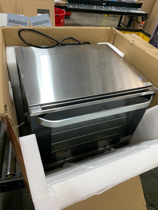 Photo 1 of VEVOR Commercial Countertop Oven, 66L 4-Tier Toaster Ovens with Tempered Glass Door, Wire Racks Clip Tray Gloves, 2800W Electric Stainless Steel Baking Ovens for Restaurant Bakery (AC208~240V,60Hz)