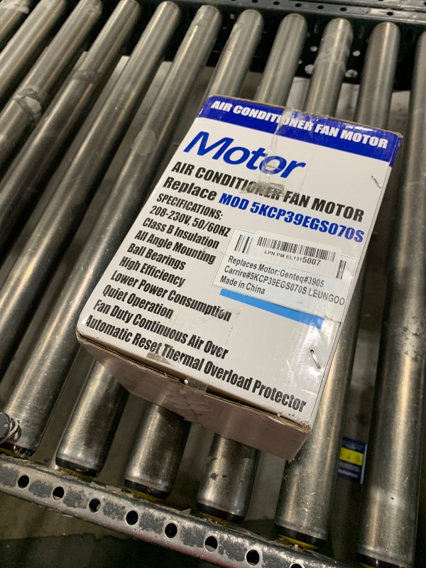 Photo 1 of Condenser Motor Replaces Carrier # 5KCP39EGS070S,5KCP39EGY823S Genteq #GE3905, Bryant Payne HC39GE236,237 HC39GE234A Dayton 6DLL0, 1/4HP 1100 RPM 208-230V 48Frame with Capacitor OEM Upgraded LEUNGOO