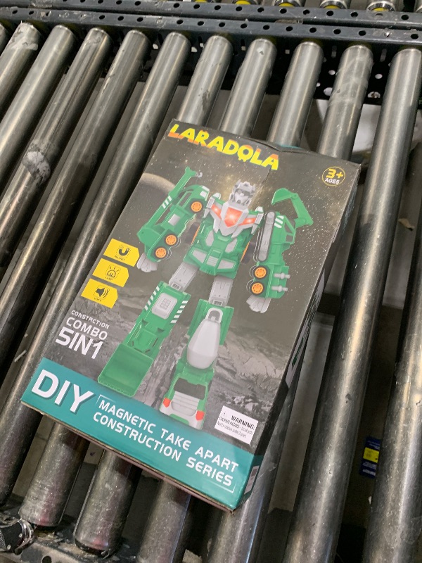 Photo 1 of Laradola Toys for 3 4 5 6 Year Old Boys - Transform Robot Kids Toys Cars | STEM Building Toddler Toys for Ages 3+ | 5 in 1 Construction Toys Christmas Birthday Gifts for Boys Girls