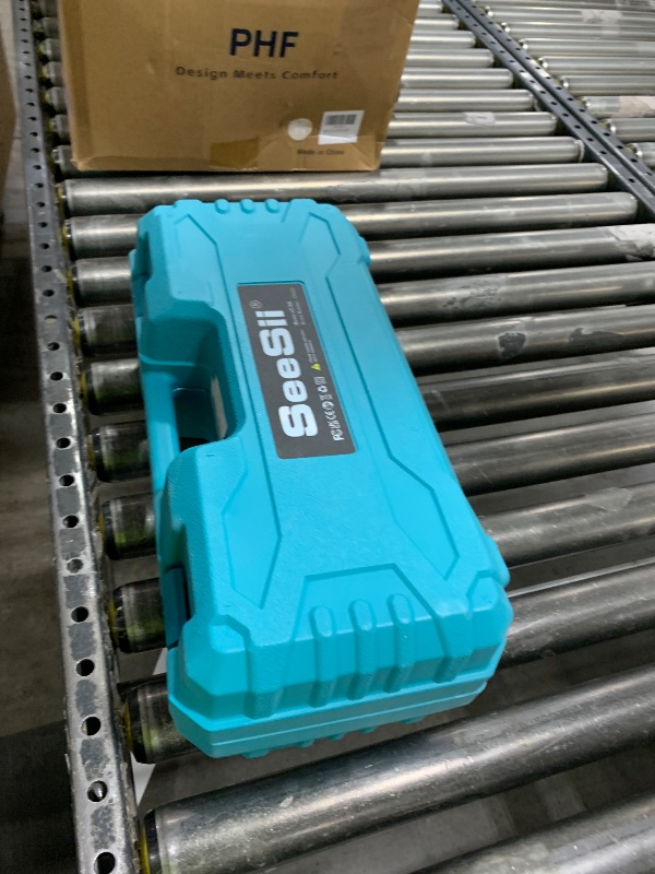 Photo 1 of Seesii Mini Chainsaw Cordless 6-inch, Handheld Electric Power Chain Saw with 2 Batteries, for Tree Trimming Wood Cutting