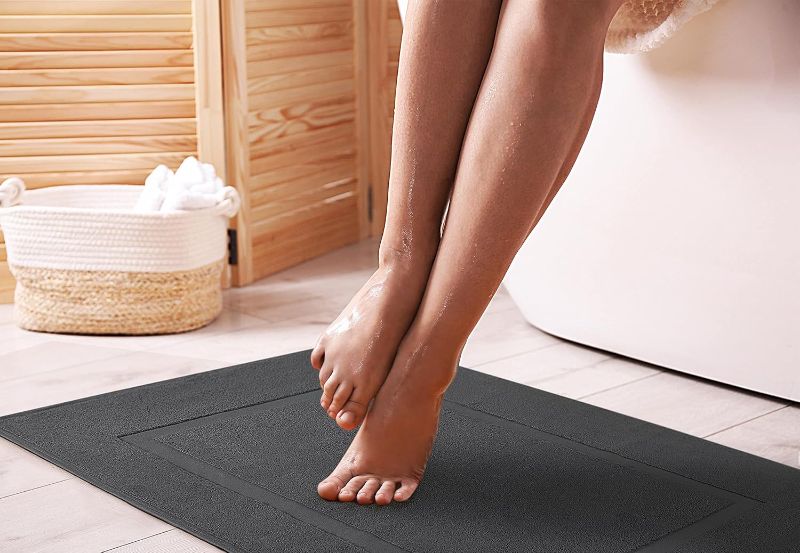 Photo 1 of Utopia Towels Cotton Banded Rug, Bath Mat
