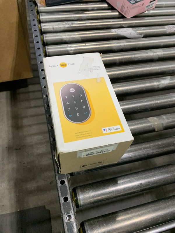 Photo 1 of Google Nest x Yale Lock - Tamper-Proof Smart Lock for Keyless Entry - Keypad Deadbolt Lock for Front Door - Satin Nickel