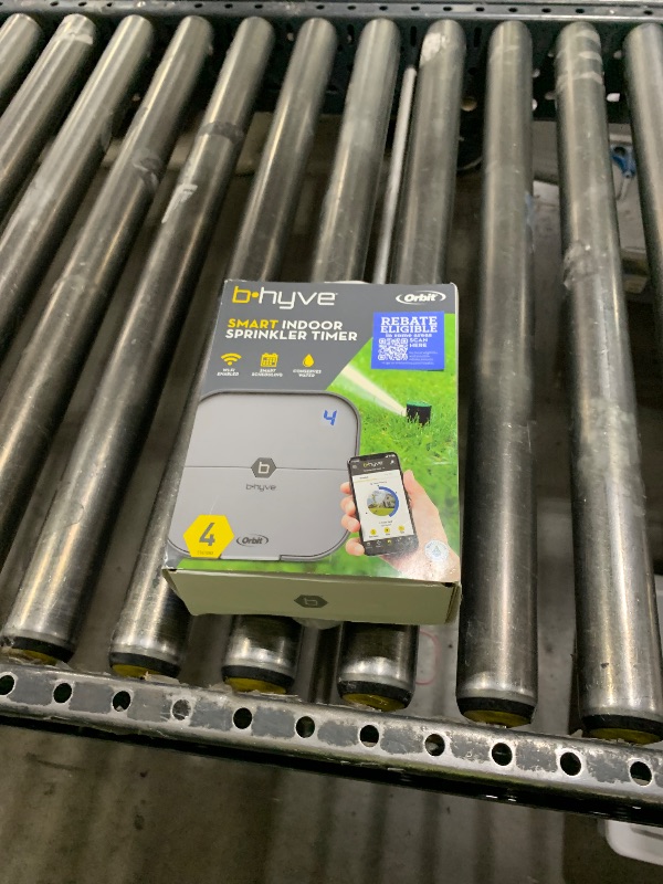 Photo 1 of Orbit 57915 B-hyve 4-Zone Smart Sprinkler Controller, Gray