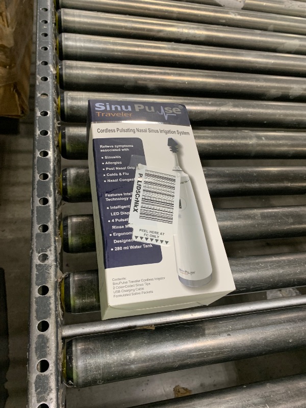 Photo 1 of SinuPulse Traveler with 30 Sinuair Packets - Cordless Pulsating Nasal Irrigation Sinus Rinse System