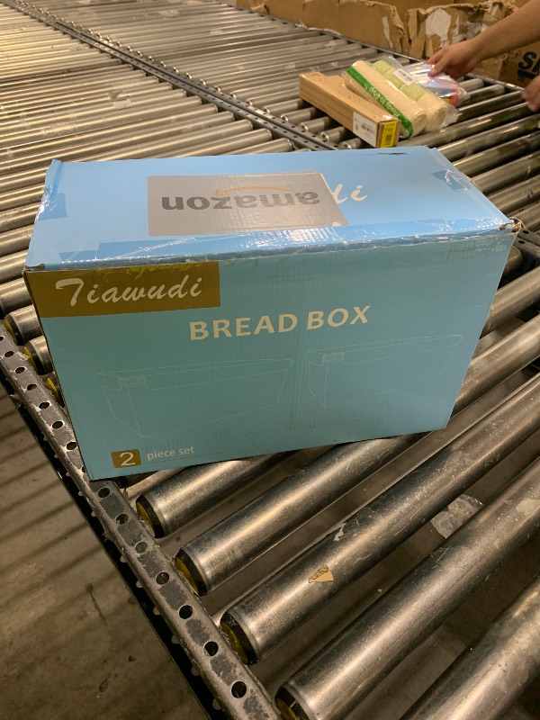Photo 1 of Tiawudi 2 Pack Bread Box, Plastic Bread Container, Large Sandwich Holder, 9 Qt / 8.5L Each