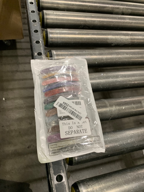 Photo 1 of 12 Pieces Hair Barrettes for Women Tortoise Shell Acetate French Skinny Clip Automatic Ponytail Barrettes 