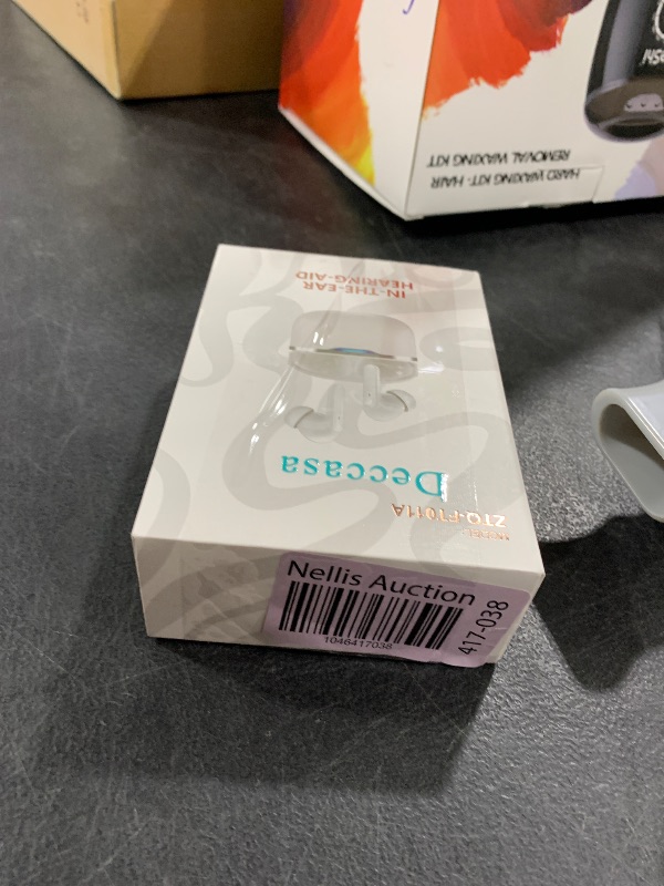 Photo 1 of Hearing Aids for Hearing Loss with Volume Control and Noise Cancelling, Adjustable Hearing Amplifiers for Seniors and Adults with Portable Charging Case (White)