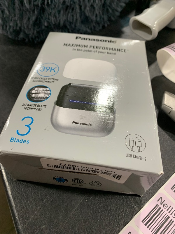 Photo 1 of Panasonic Swipe Right Travel Shaver for Women, Portable Electric Razor with USB-C Charging, 3-Blade Cutting System for Dry or Wet Use - ES-CM3A-W