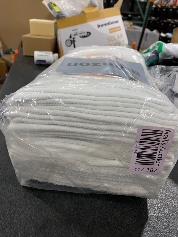 Photo 1 of Wealuxe White Hand Towels for Bathroom [12 Pack] Cotton Hand Towel Bulk for Gym, Kitchen and Spa, 16x27 Inches Soft Highly Absorbent Quick Dry Terry Salon Towels